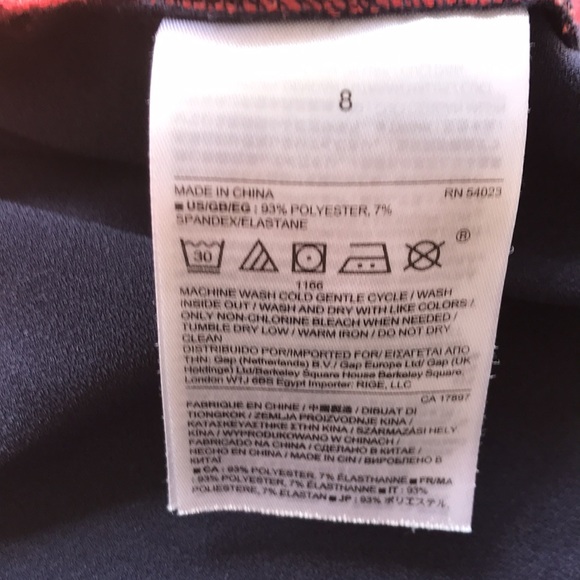 Banana Republic Blue orange ColorBlock Shift Dress size 8 - Picture 11 of 11